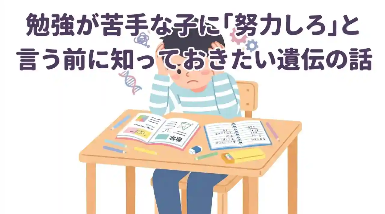 勉強に困っている少年を表すイラスト