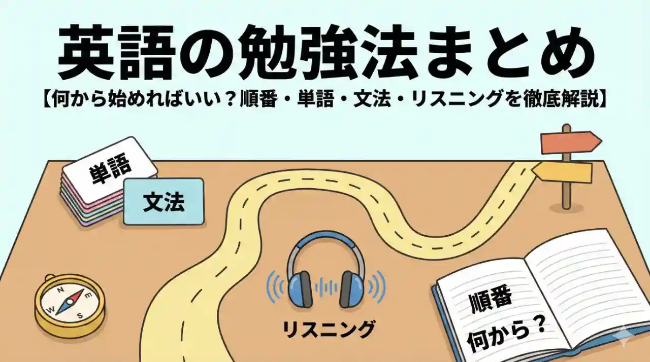 英語の勉強法まとめ｜単語・文法・リスニングの正しい順番と科学的学習法